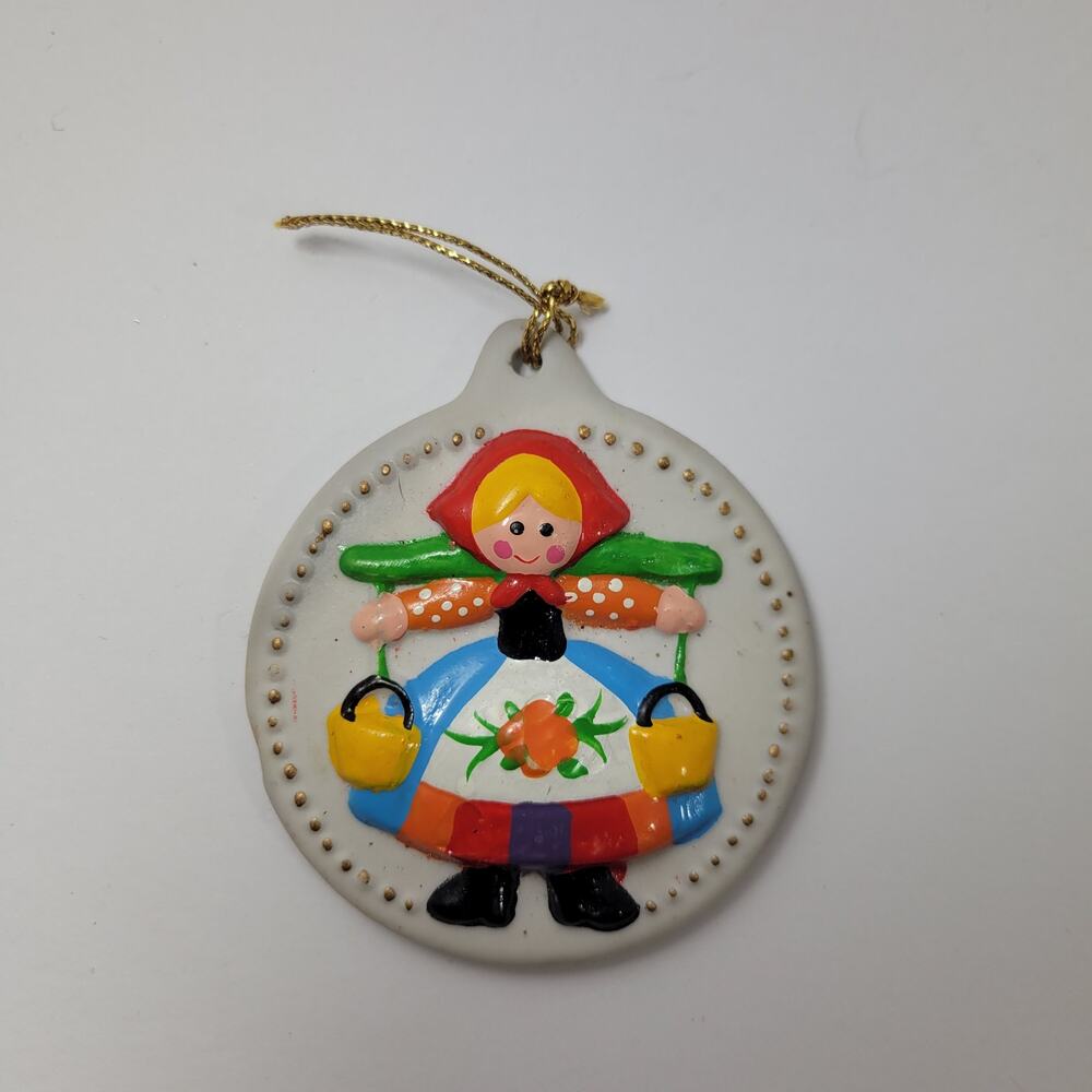 12 Days of Christmas 8 Maids  A' Milking Christmas Ornament